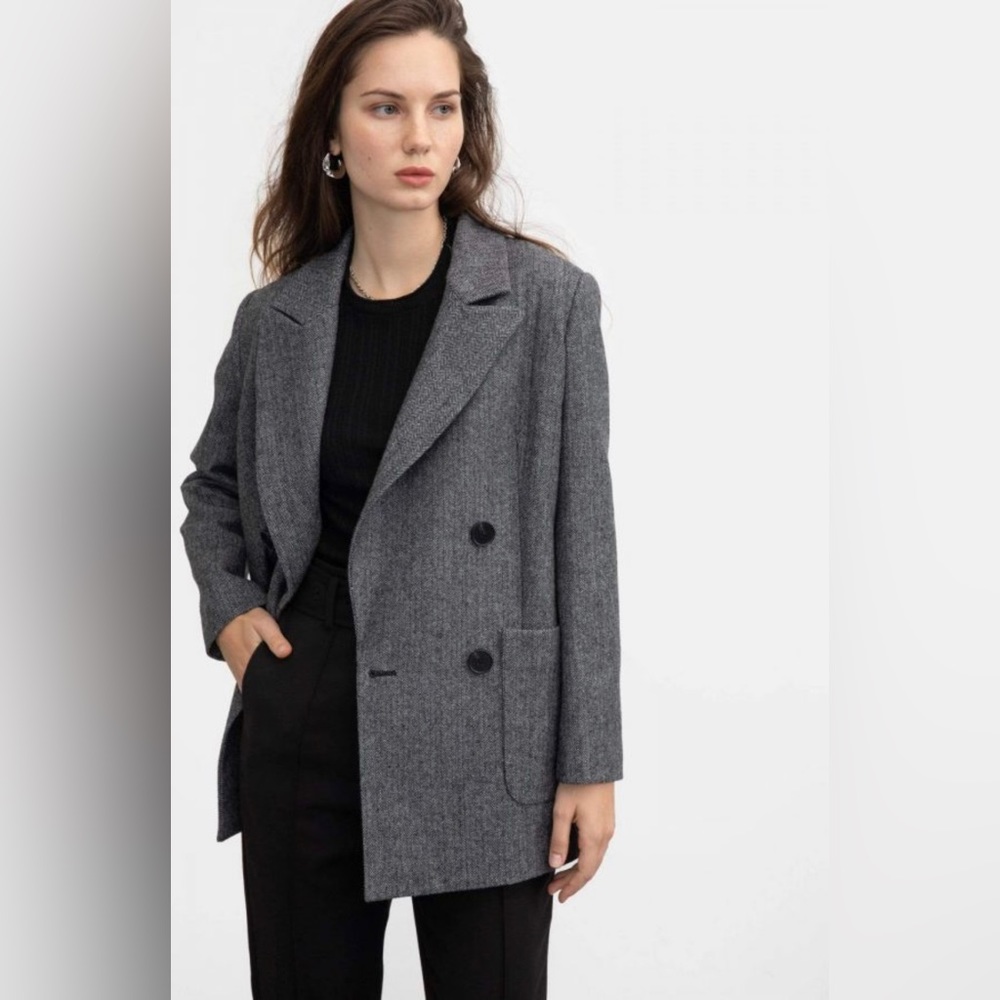 J.ING Marled Grey Blazer Jacket